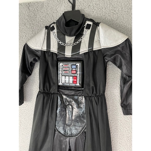 Disney Parks Darth Vader Costume Jumpsuit Black Silver‎ Size 4 Star Wars - Picture 7 of 10